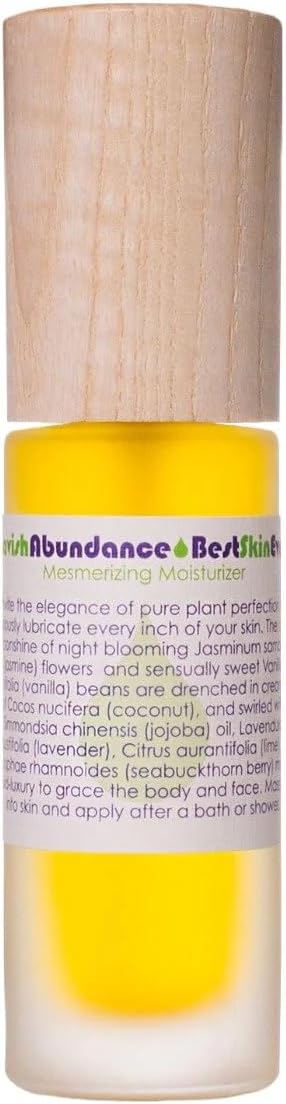 LIVING LIBATIONS - Organic Best Skin Ever All-In-One Facial Cleanser, Exfoliator + Moisturizer | Natural, Wildcrafted, Vegan Clean Beauty (Lavish Abundance, 1 fl oz | 30 ml)