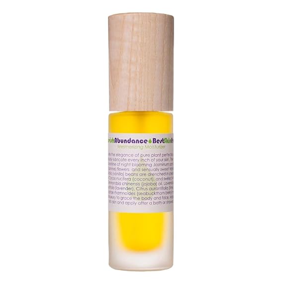 LIVING LIBATIONS - Organic Best Skin Ever All-In-One Facial Cleanser Exfoliator Moisturizer | Natural Wildcrafted Vegan Clean Beauty Lavish Abundance 1 fl oz | 30 ml