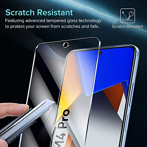 IVoler 3+3 Pezzi Vetro Temperato per Xiaomi Poco