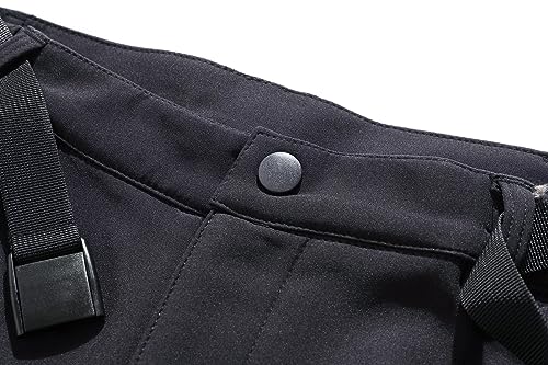 BenBoy Damen Wanderhose Wasserdicht Softshellhose Outdoorhose Winddicht Warm Gefüttert Winter Skihose Snowboardhose Trekkinghose,KZ2987W-Grey1-L
