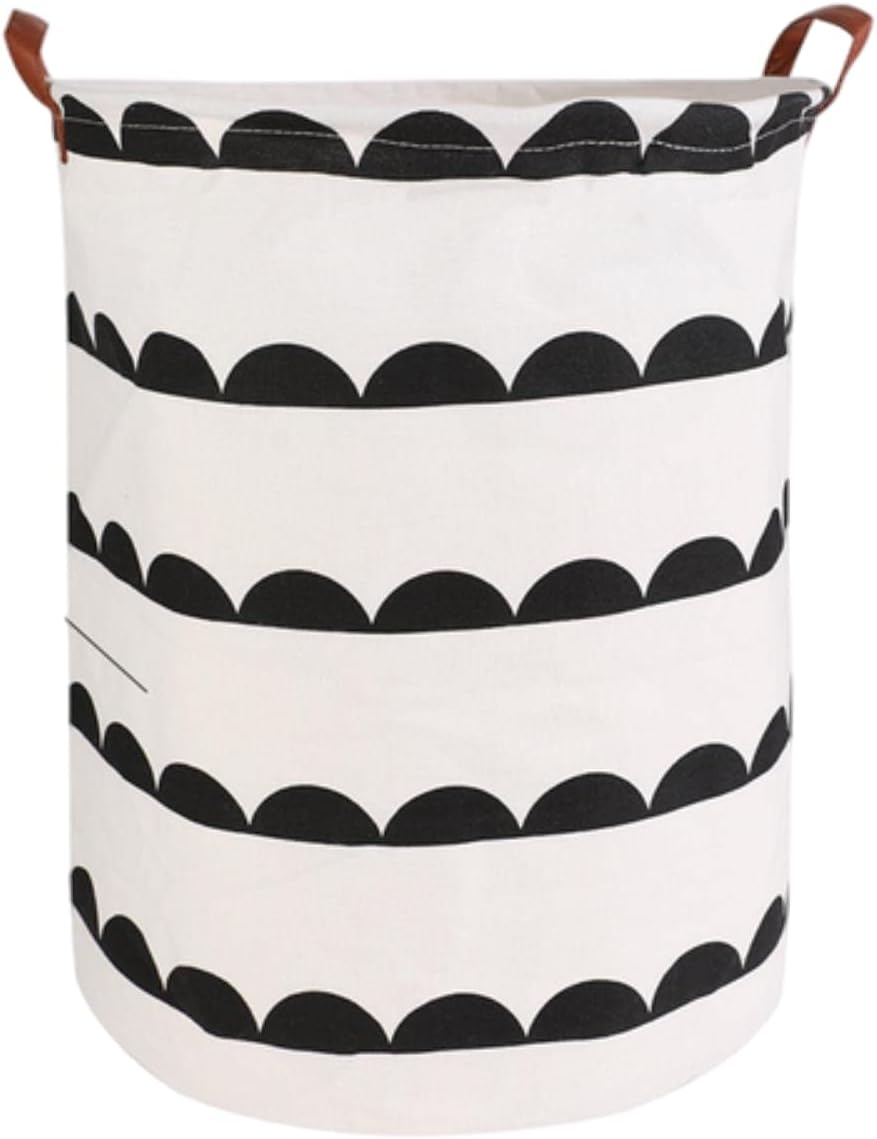 1PC Folding Laundry Basket Round Storage Bin Bag Large Hamper Collapsible Clothes Toy Basket Bucket Organizer Large Capacity