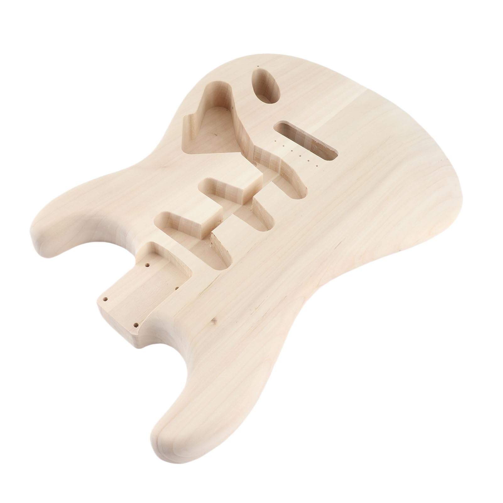 Niedokończona Gitara Elektryczna Niedokończony Korpus Gitary Elektrycznej z Drewna Orzechowego Pusty Korpus z Potrójnymi Otworami na Przetworniki Konfigurowalny Projekt dla Muzyków