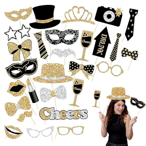 DERJDISF Braccialetti Luminosi Fluorescenti per Feste - Fantastici Kit per Bocce da Anni e Photo Booth per Matrimoni - Decorazioni di Compleanno Creative e Divertenti