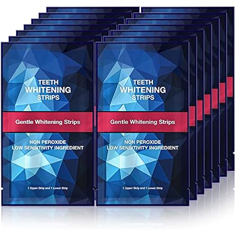 OKMIMO Teeth Whitening Strips, Enamel Safe Teeth Whitener Strips, Teeth Whitening Kit with Fast Whitening Results, Remove Tough Stains (14 Whitening Sessions(Pack of 1)) Cover