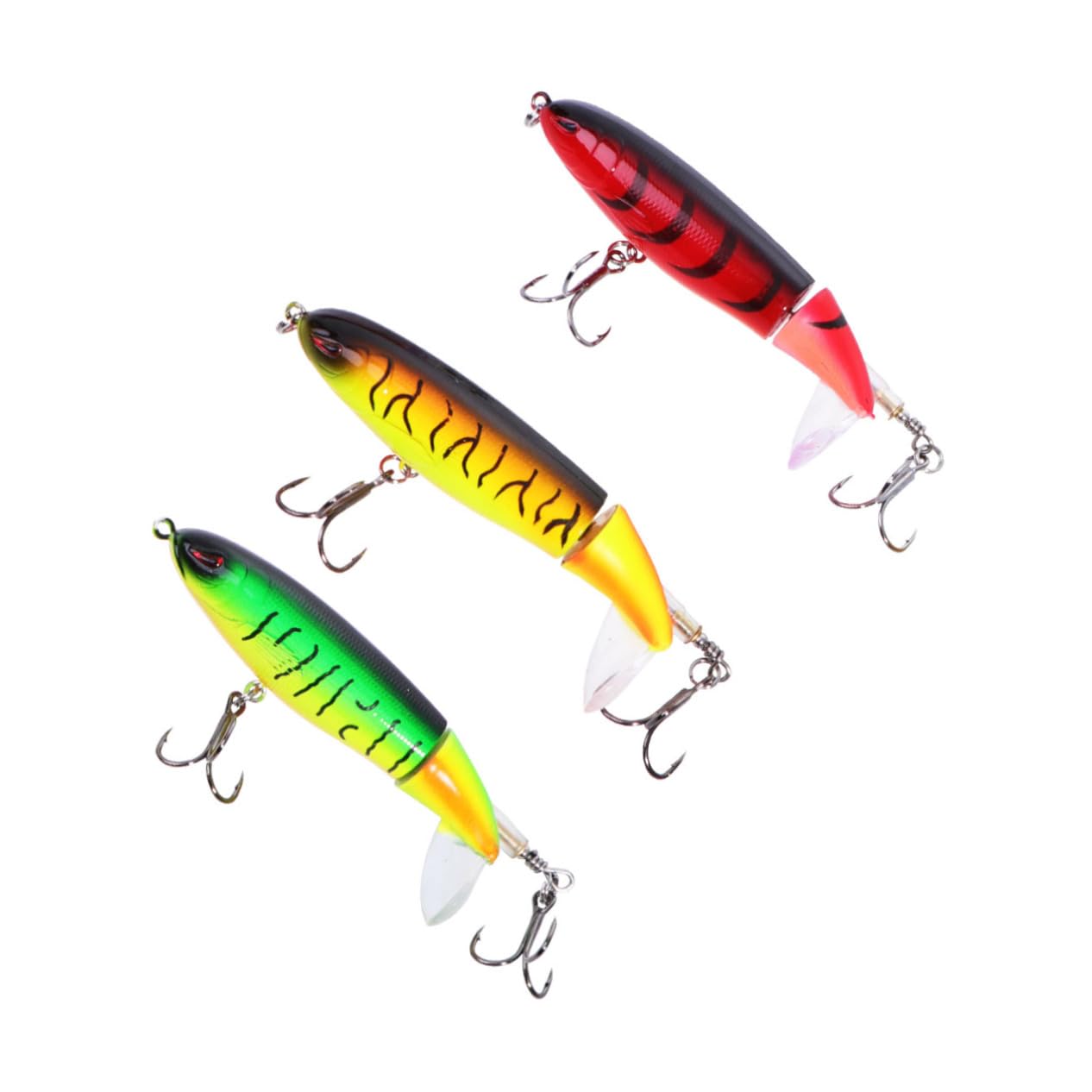Mipcase 9 Pz Esche da Pesca con Occhi 3D Esche per Basso Esche da Pesca per Acqua Dolce Esche Metalliche Esche bioniche realistiche Esca da Nuoto ad Attrezzi da Pesca Esca Finta