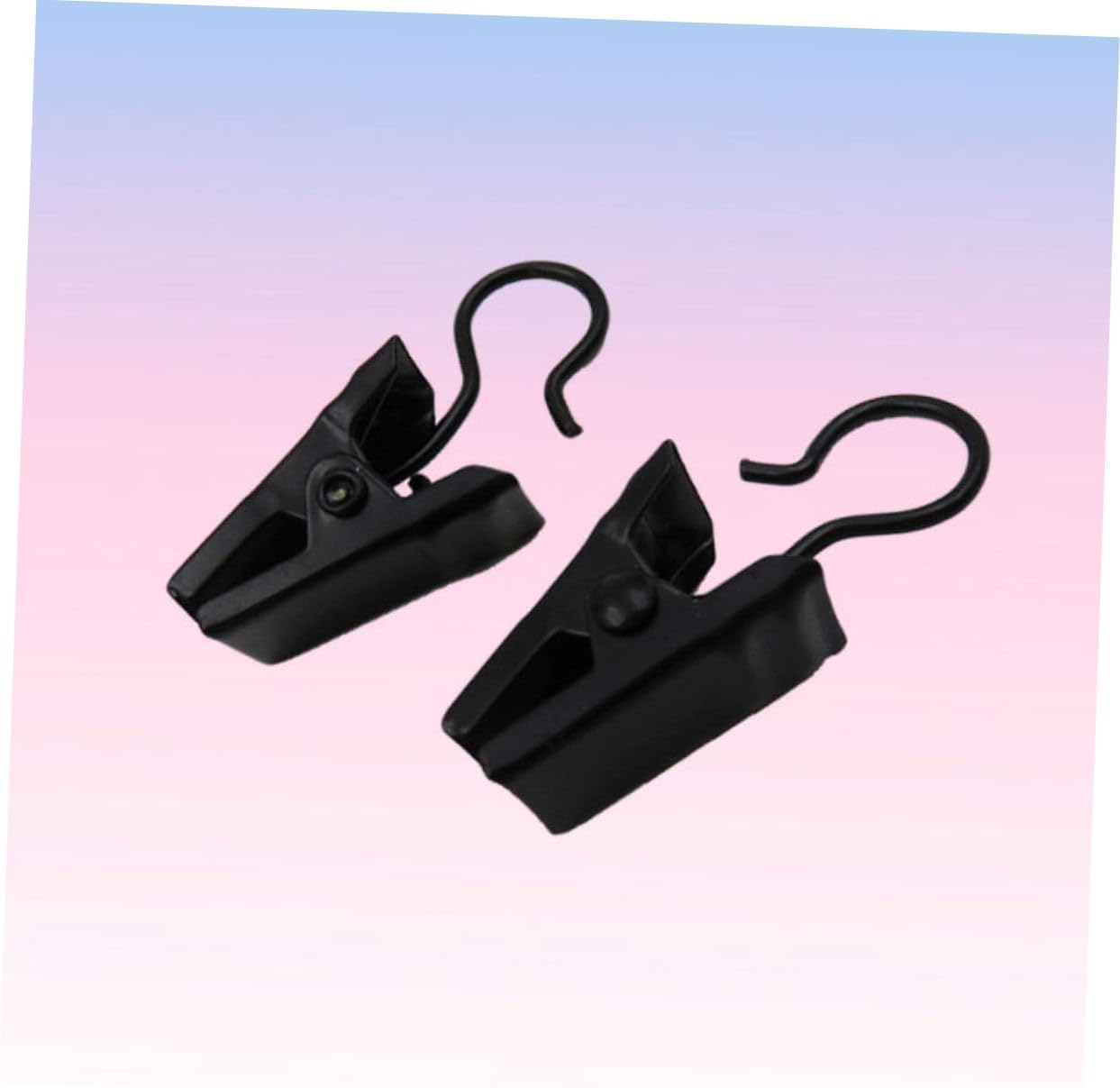 Cabilock Metal Curtain Clip 100pcs Iron Ring Hooks Drapery Clips for Small Pockets