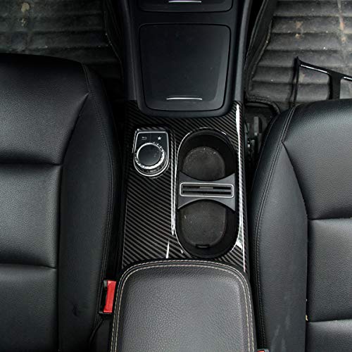 Cubre porta vasos interior en fibra de carbono para Mercedes Benz miniatura 5