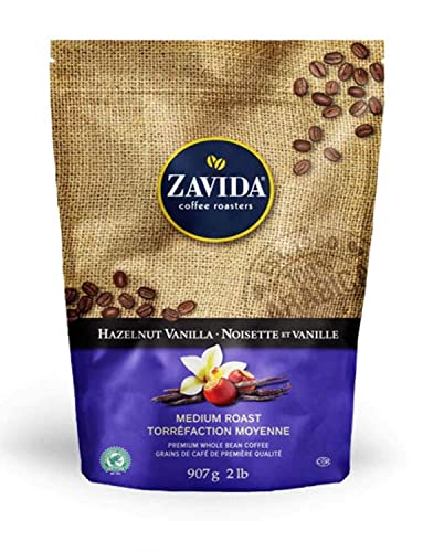 Zavida Whole Medium Roast Coffee Beans (Hazelnut Vanila)