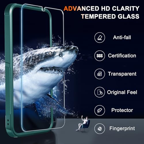 RMOCR Case for Samsung Galaxy A57 5G Phone with Screen Protector,Dark Green by RMOCR - Used condition - Image 5