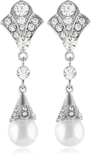 Miniatura 3 de Cizoe - Accesorios estilo 1920 de diadema collar guantes boquilla para cigarrillo Juego de accesorios para disfraz estilo flapper para mujer