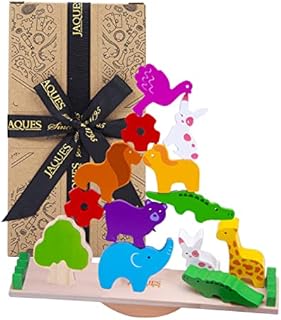 Jaques of London Animal Toys Shape Sorter Seesaw | Premium Wooden toys for 3 4 5 year old boys and girls | Montessori Toddler Toys Since 1795