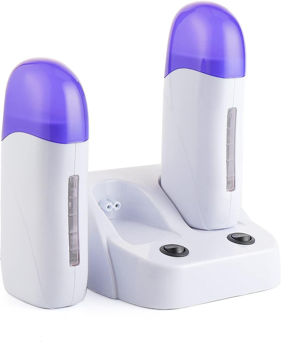 Electric Wax Heater Double Depilatory Roll Wax Warmer Waxing Warming Machine for Hair Removal Roll on Wax Heater for Men and Women