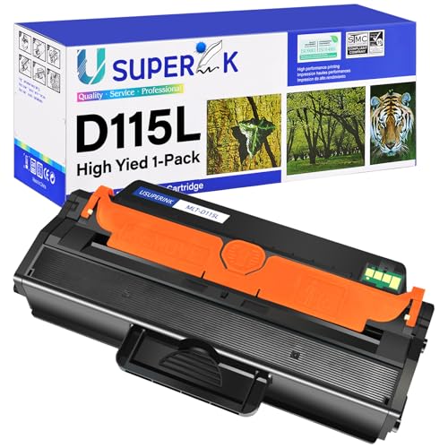 Cartucho de toner de alto rendimento SuperInk 1 pacote compatível com impressoras Samsung MLT-D115L