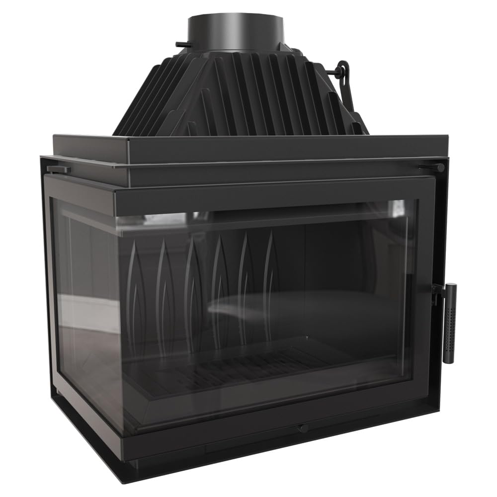KRATKI Kamineinsatz Gusseisen Simple Links 15 kW Ø 200