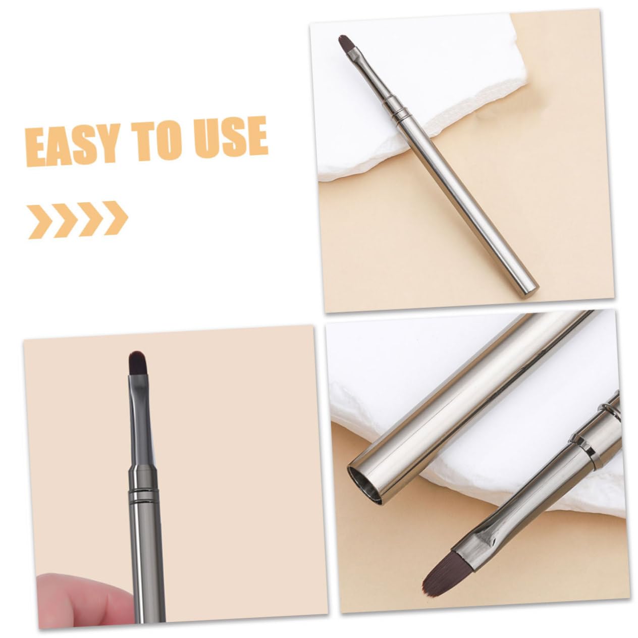 minkissy 5 Set Di Pennelli Per Unghie Per Nail Art Per Unghie Acriliche in Gel Per Manicure Per Nail Art 2 Pezzi*5