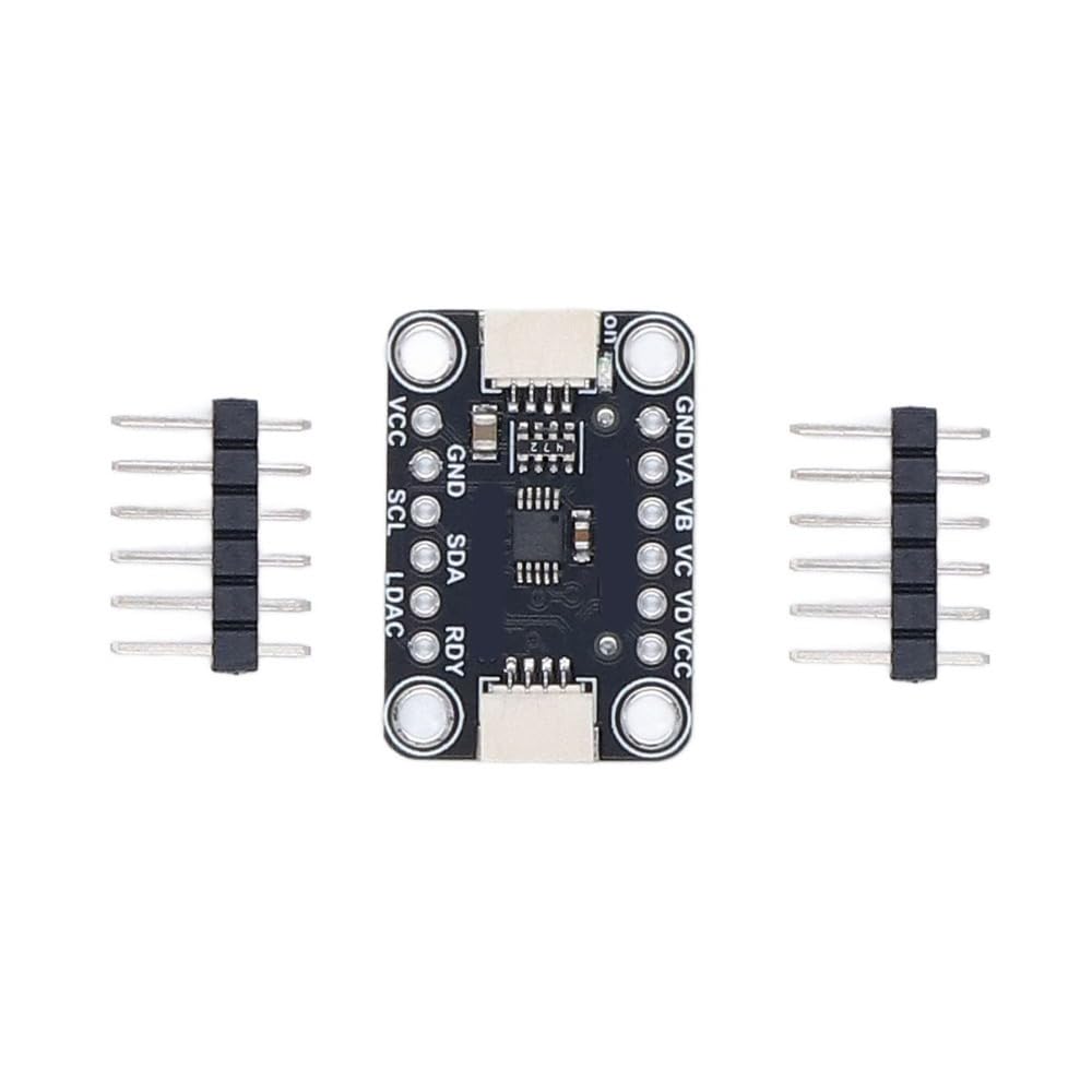 MCP4728 4-Channel 12-Bit DAC Module with EEPROM – I2C Digital to Analog Converter Board for Voltage Control, 2.7V-5.5V