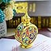 Vintage 18ml Empty Refillable Egyptian Style Enameled Metal and Glass Perfume Bottle