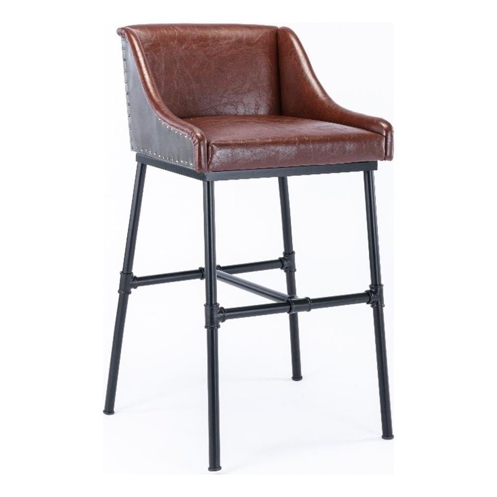 Parlor Upholstered Bar Stool, Desert Red