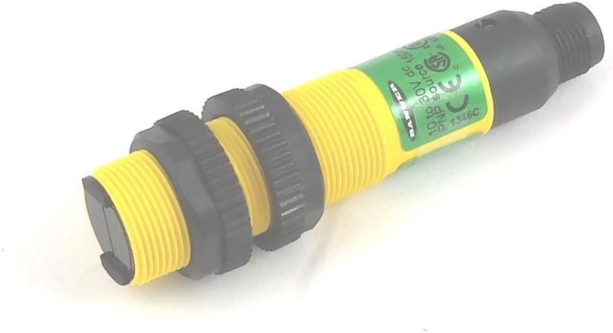 BANNER ENGINEERING S18SP6FF100Q 30884 - EZ-Beam S18 Series: Fixed Field; Range: 100 MM; Input: 10-30 V DC; Output: Complementary PNP; Euro M12 4-PIN Integral QD