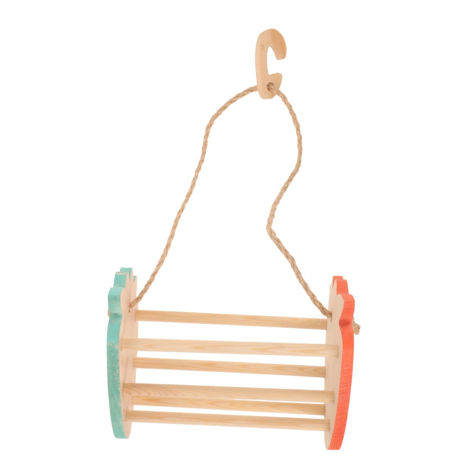 POPETPOP 5 Piezas Columpio De Juguete Columpio De Periquito De Pájaros para Tren Percha De Pájaro Juguetes De Aves para Periquitos Jaula De Pájaros Juguetes Percha De Loro De Madera
