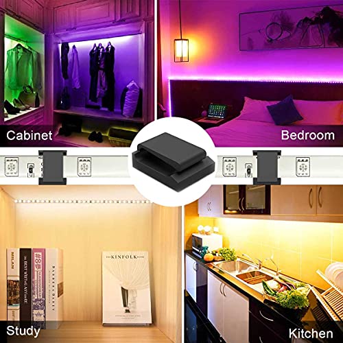 Propow Strip Light Mounting Clips, Self-Adhesive Mounting Bracket 3M Clip, Strip Light Clips,Cable Holder Wire Organizer Cord Hook Accessories(Black 100Pcs) #TOP3