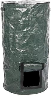 Compost Bag Garden Waste Bin, Environmental Homemade Organic Ferment PE Compost Bag Outdoor Kitchen Waste Disposal Composter Bag(35 60cm)