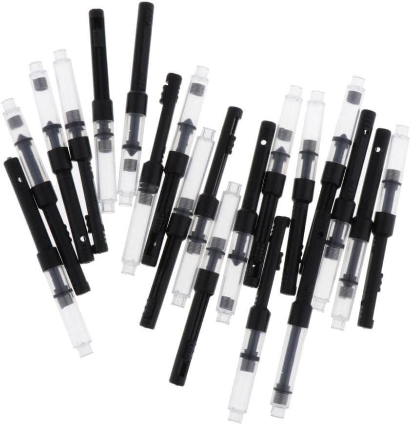 EXCEART 10-Pack Fountain Pen Ink Converters - 3.4mm Refill Tubes For Fountain Pens