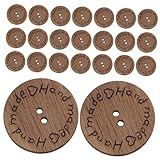Uonlytech 100stücke Holzknöpfe Für Nähen Diy Knöpfe Aus Holz Für Handwerk Und Kleidungsherstellung Ersatzknöpfe Für Jacken Und Pullover