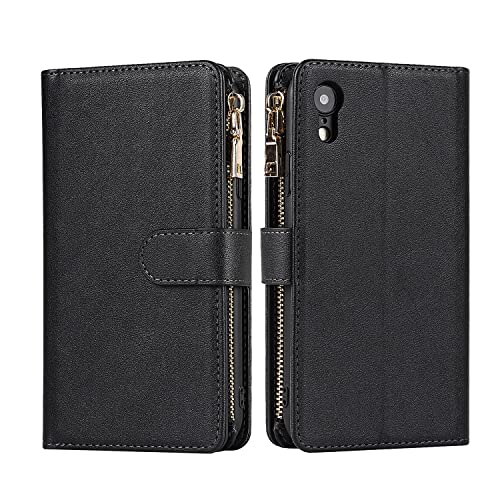 Cavor for iPhone Xr Wallet Case with Strap Stand, Black by Cavor - Used condition - Image 7