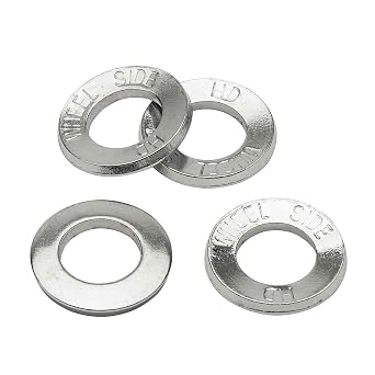 Cragar 27224-4 Lug Nut Washers, Steel, Chrome, Centered Round, 1.250 in. O.D., Set of 4
