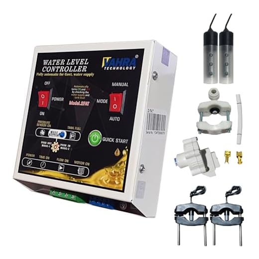 vahra technology (for Govt Water Supply) Fully AUTO Water Level Controller with Pipe Sensor, Pressure Sensor, Tank sensors - White