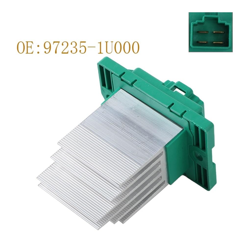 Car Heater Fan Resistor 97235-1U000 Compatible with Hyundai Azera Tucson Santa Fe Car Radiator Fan Blower Motor Resistor 972351U000