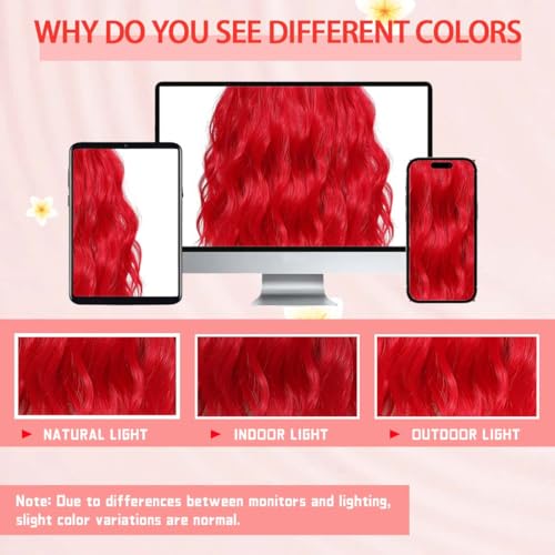 Image of Pastel Dark Red Wavy Bob Wig for Women, Short Shoulder Length Synthetic Wig with Bangs, Matte Natural Realistic Look Lightweight Hairpiece, Red Color for Daily Wear & Cosplay Costume