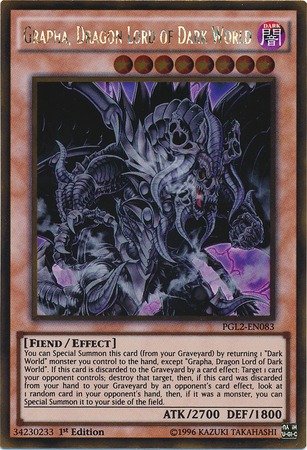 Amazon.com: YU-GI-OH! - Grapha, Dragon Lord of Dark World (PGL2