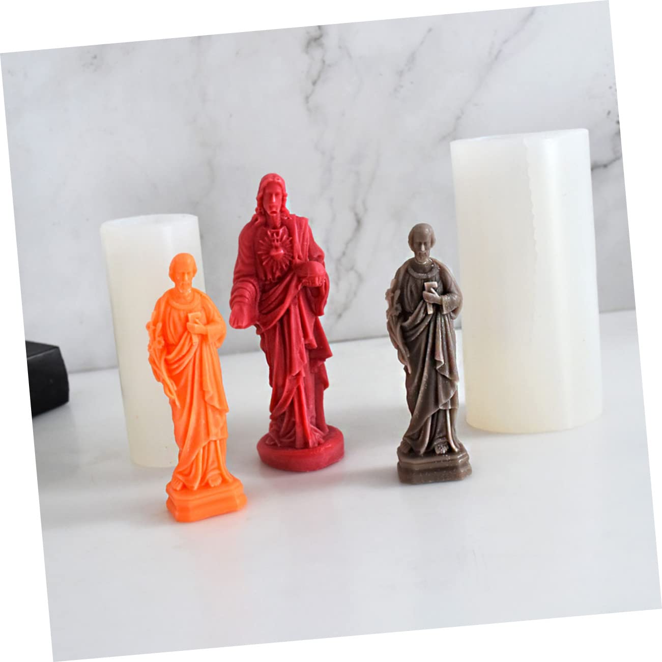 Moule à Bougie Silicone Créatif Forme De Jésus Moule Pour Fabrication De Bougies Et Décorations Pour Artisanat Et Personnalisés