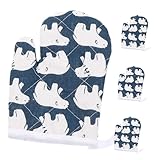 Design ludique : ornées d’un adorable motif d’ours, ces maniques ajoutent une touche amusante et rendent la cuisine et la pâtisserie plus agréables pour les enfants. de cuisine, petites maniques