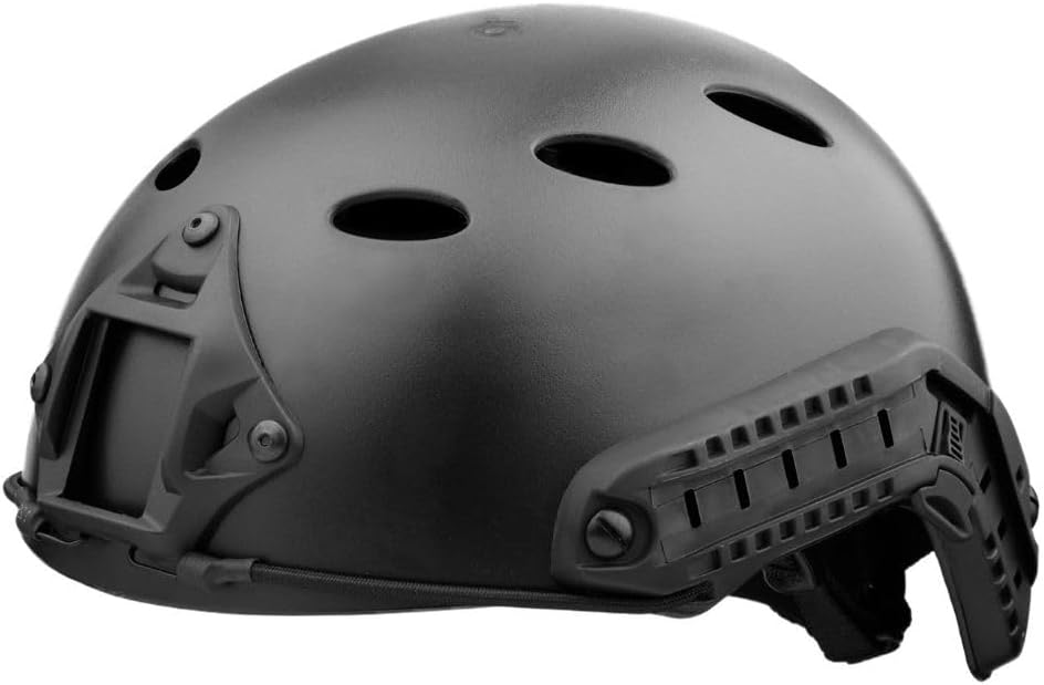 DLP Lightweight Tactical Bump Helmet – ImpaX Extreme High Cut Fast Helmet w/Enhanced Ventilation, OPS Core Style MICH/ACH Military Airsoft Helmet w/NVG Mount & Accessories