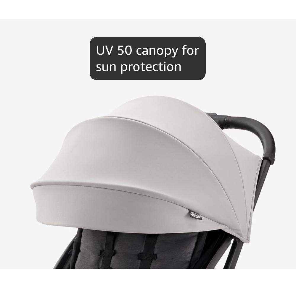 Graco Ready2Jet Travel System – Overhead Friendly Compact Travel Stroller with Automatic Fold and SnugRide Infant Car Seat