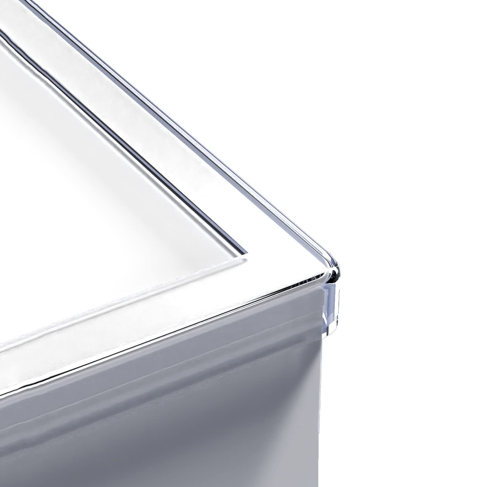 Protezioni angolari di Sicurezza per Bambini, Bordi di Sicurezza e paraspigoli in con Nastro Adesivo Ultra Resistente, Protezione spigoli vivi per mobili, armadi,Transparent-1cmx4m