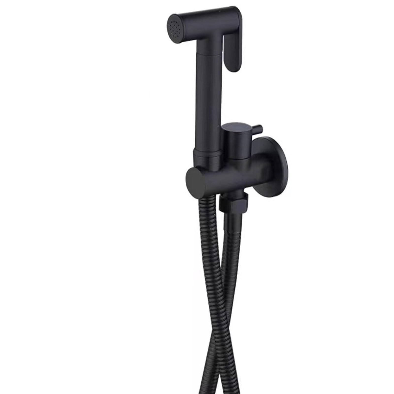 Bidet Handbrause für Toilette Schwarz Hand Bidet Sprayer Wandmontiert Messing Bidet Toilettensprüher Hochdruck Bidet Armaturen für WC, Persönliche Hygiene & Windelreinigung