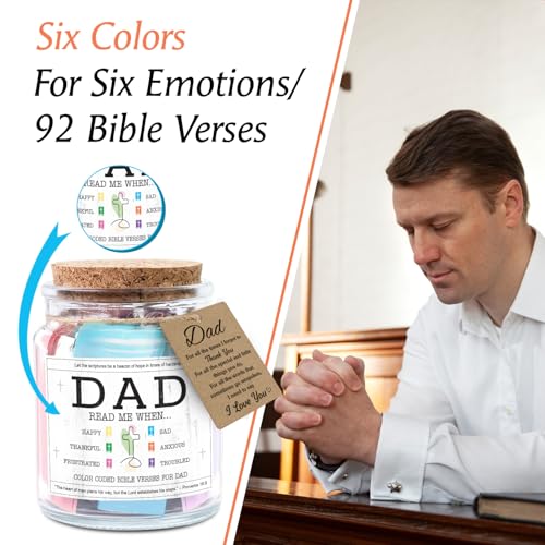 NewEleven-Fathers-Day-Gifts-For-Dad-Birthday-Gifts-For-Dad-From-Daughter-Son-New-Dad-Gift-Bible-Jar-For-Dad-Decorative-Glass-Inspirational-Scripture-Jar-with-92-Bible-Verse NewEleven Fathers Day Gifts For Dad Birthday Gifts For Dad From Daughter Son New Dad Gift Bible Jar For Dad Decorative Glass Inspirational Scripture Jar with 92 Bible Verse