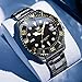 OLEVS Mens Watch, Classic Large Dial Clear Easy to Read Dress Stainless Steel Reloi para Hombre, Waterproof Watches for Men Fashion All Black Men's Watches, Mens Luxury Watch, Analog Wristwatches