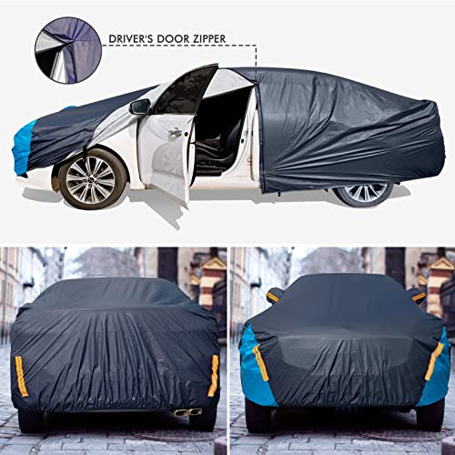 Dinghao Car Cover Waterproof All Weather For Automobiles, 6 Layers Outdoor Full Exterior Cover Rain Sun Uv Snowproof Protection thumb #5