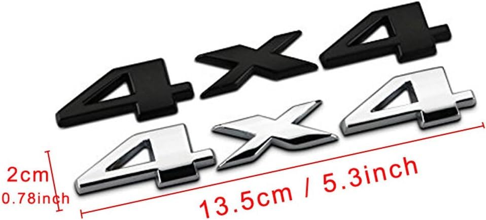 Image of Chrome 4X4 Auto Car Logo Decal Emblem Sticker for Dodge Ford Truck for Jeep Grand Cherokee Wrangler Compass Exterior Accessories