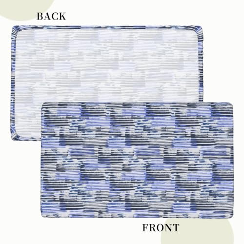 Nappe extensible rectangulaire blanche élastique imperméable facile à nettoyer 76x122 - 4