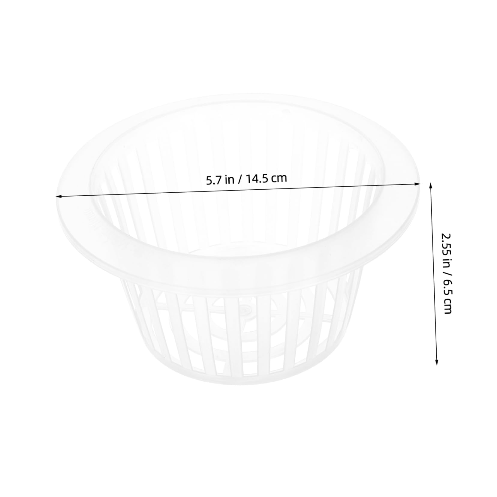 BESTonZON 10Pcs Hydroponic Net Cups for Plant Nursery Transparent Mesh Containers for Easy Plant Propagation for Balcony Gardening and Hydroponics Supplies