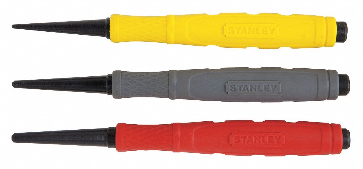 Stanley Utensili manuali 58-930 3 Pc Contractor Grade Nail Set