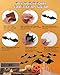 120pcs Halloween Bats Decorations Outdoor Indoor, Halloween Party Supplies, 3D Bat Stickers for Wall Window Home Kitchen Scary Decor (4 Sizes, Black)