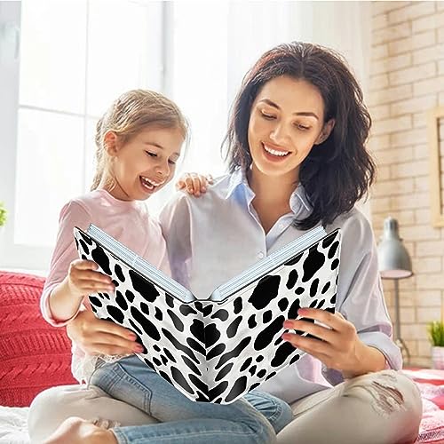 Image of Cow Prints Photo Album 4x6 120 Pockets Photos with Strong Elastic Band, Small Mini Albums Sheet Protector Folder for Photos, Album for Family Wedding Baby Women Men Vacation Gift