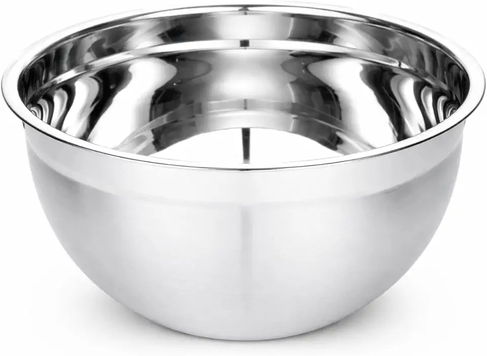Tigela Inox 28cm Aço Inoxidável Bowl Cozinha Confeitaria Resistente